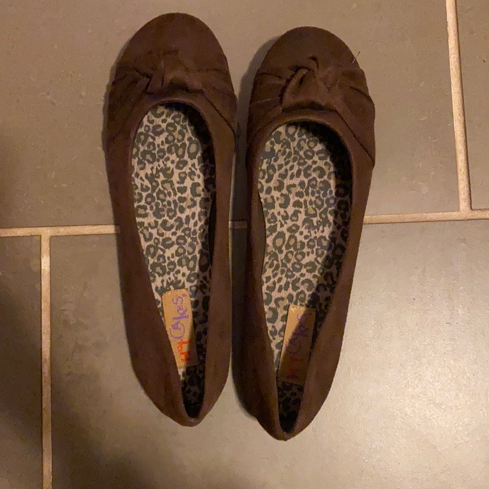 Brown Suede Flats